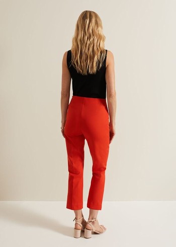 Phase Eight Miah Stretch Capris Trousers Red USA | 6241830-PF